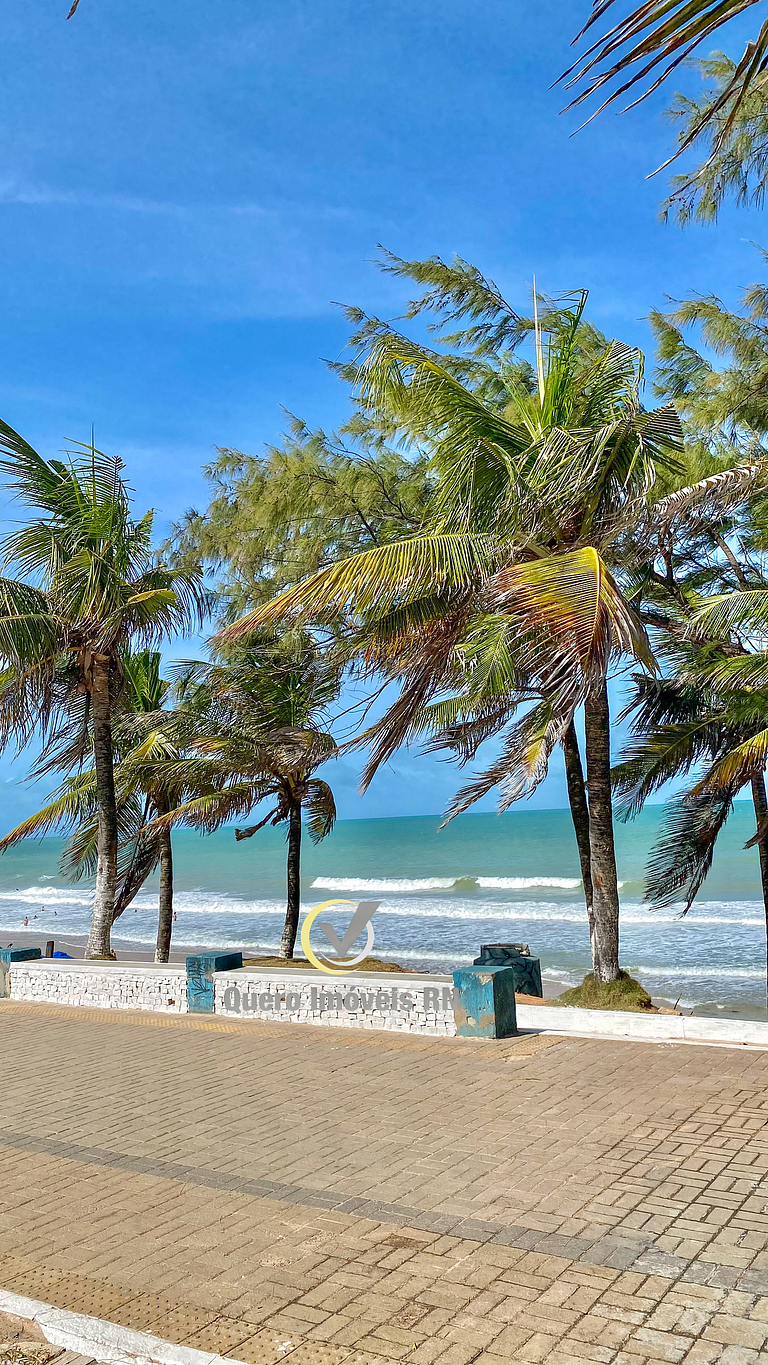 ES - Araçá pé na areia varanda frente mar - ap 103